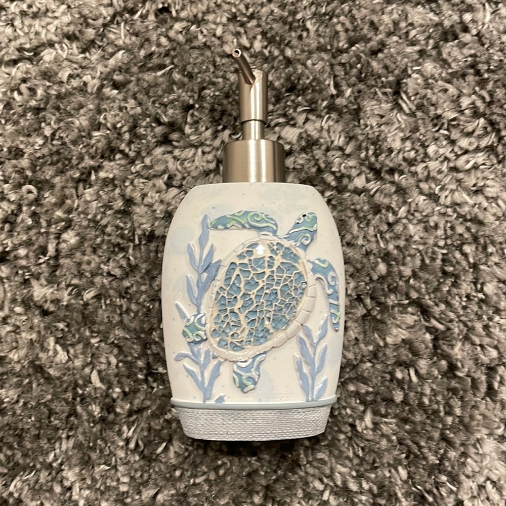 Ceramic Turtle Soap Dispenser